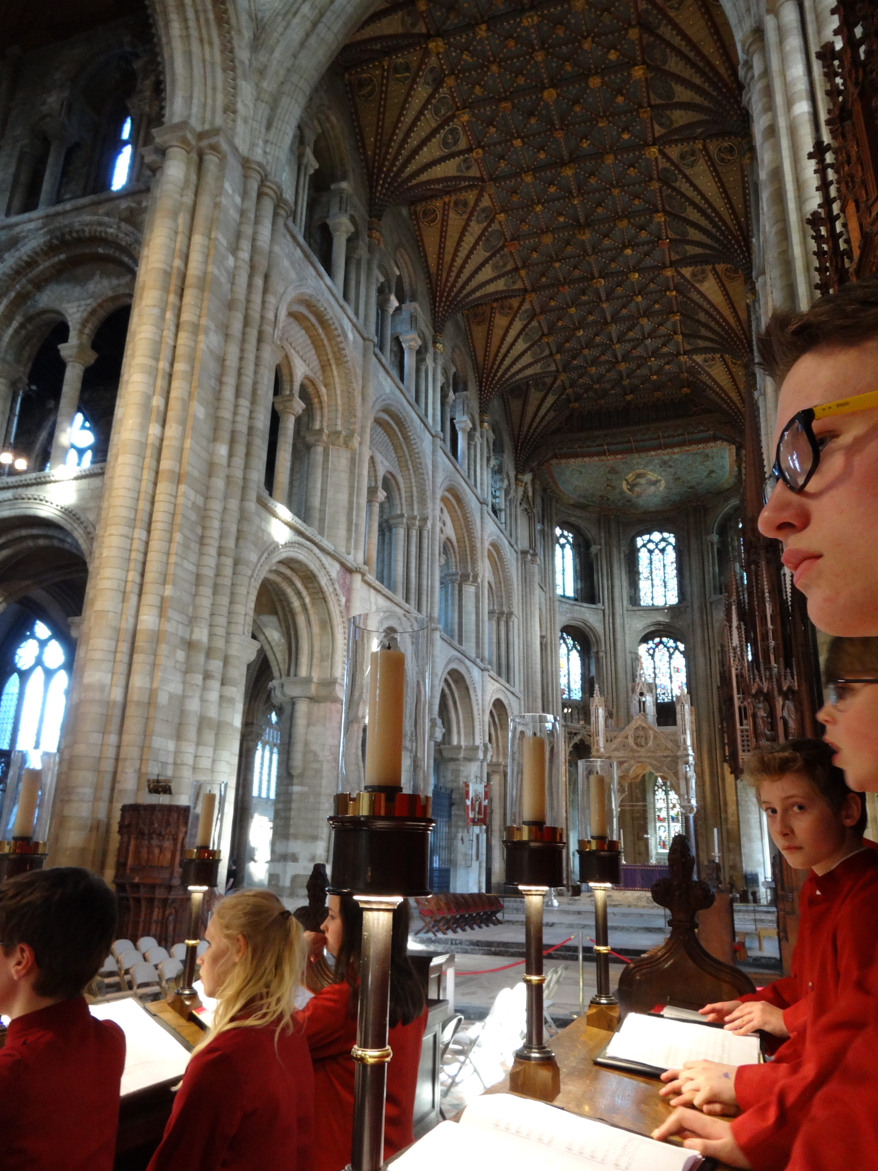 Evensong with the Chapel Choir at Peterborough Cathedral, 7th March 2015