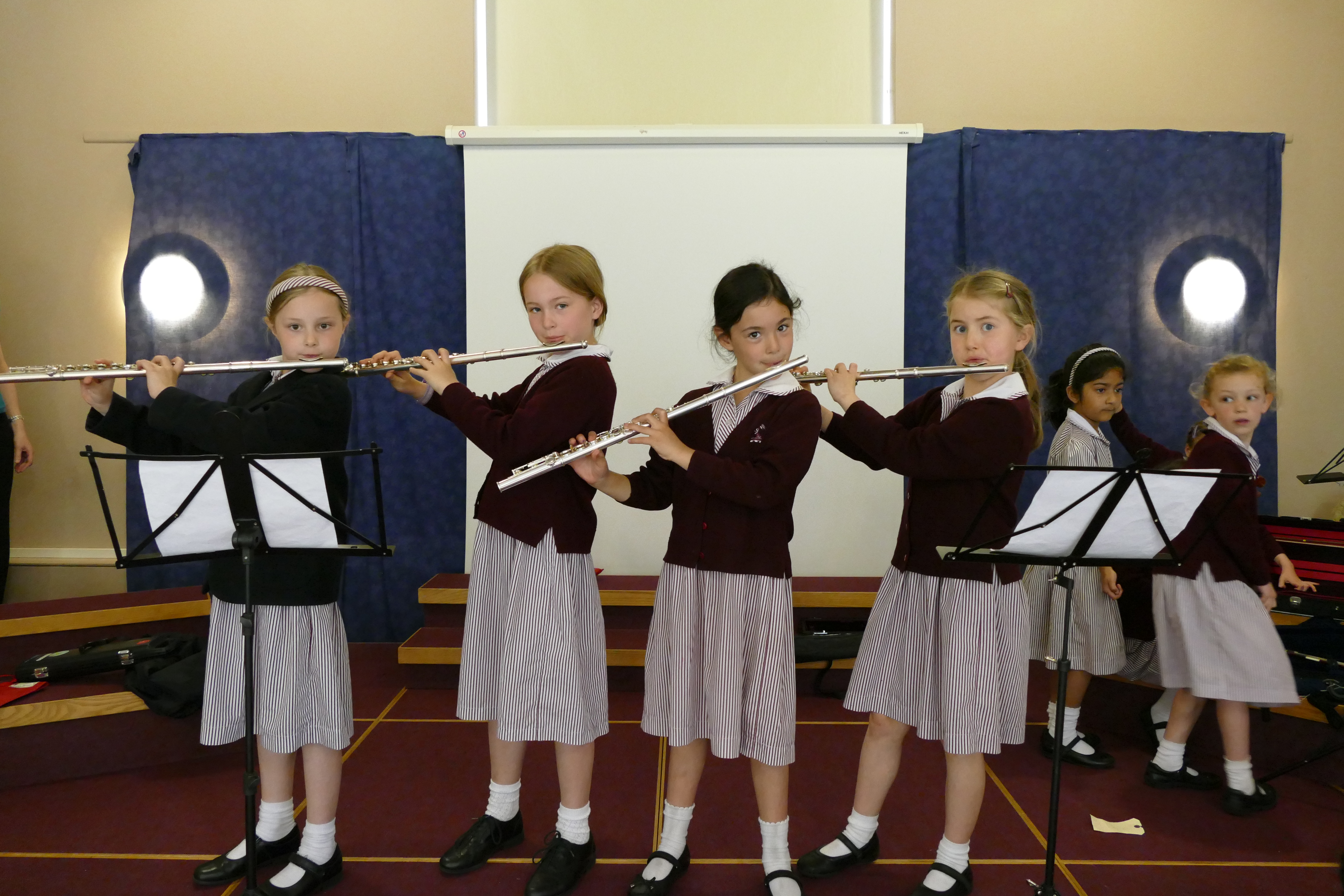 Year 3 Flautists perform at the Pre-Prep Music Assembly, 25th May 2016
