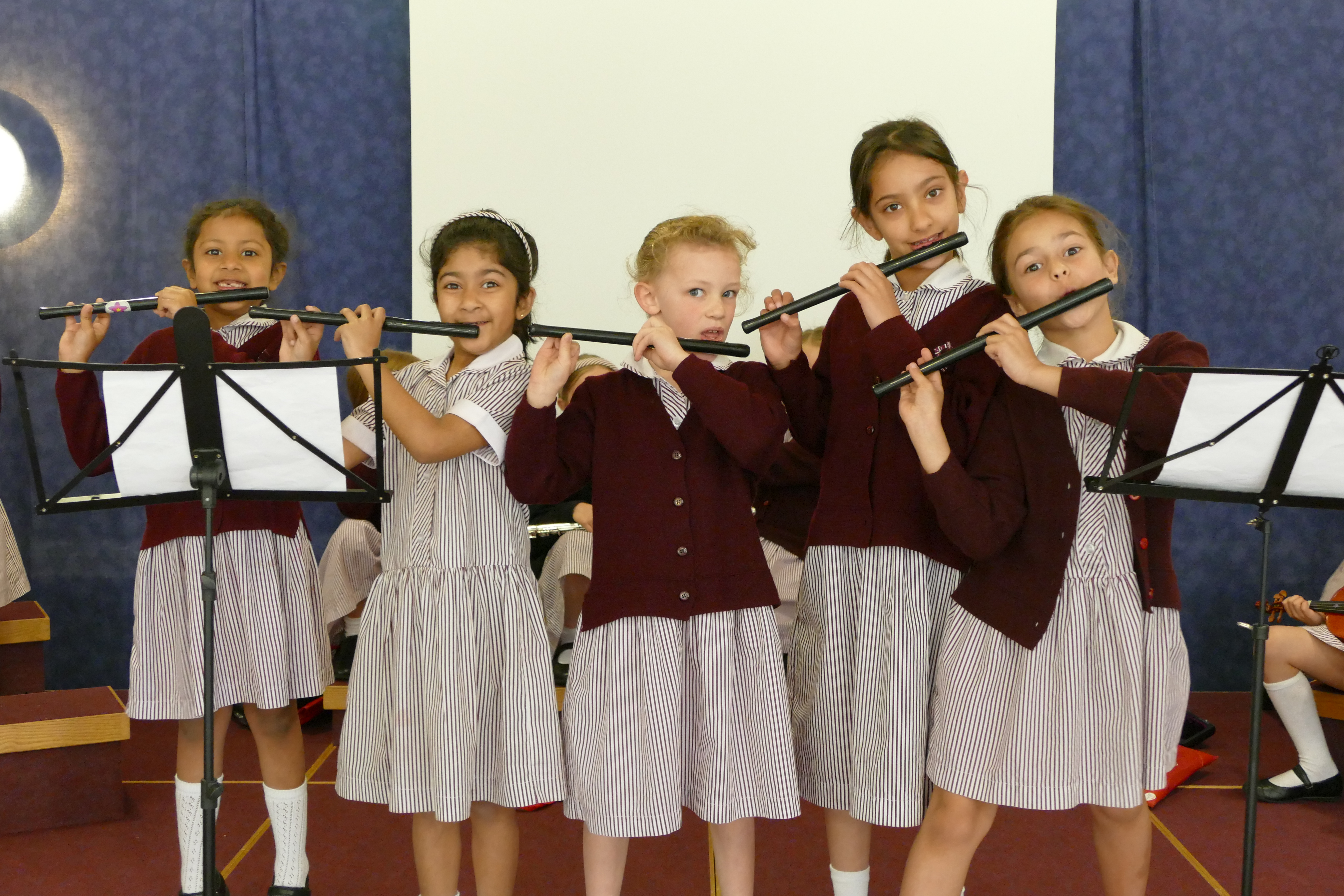 Year 2 Fife players perform at the Pre-Prep Music Assembly, 25th May 2016