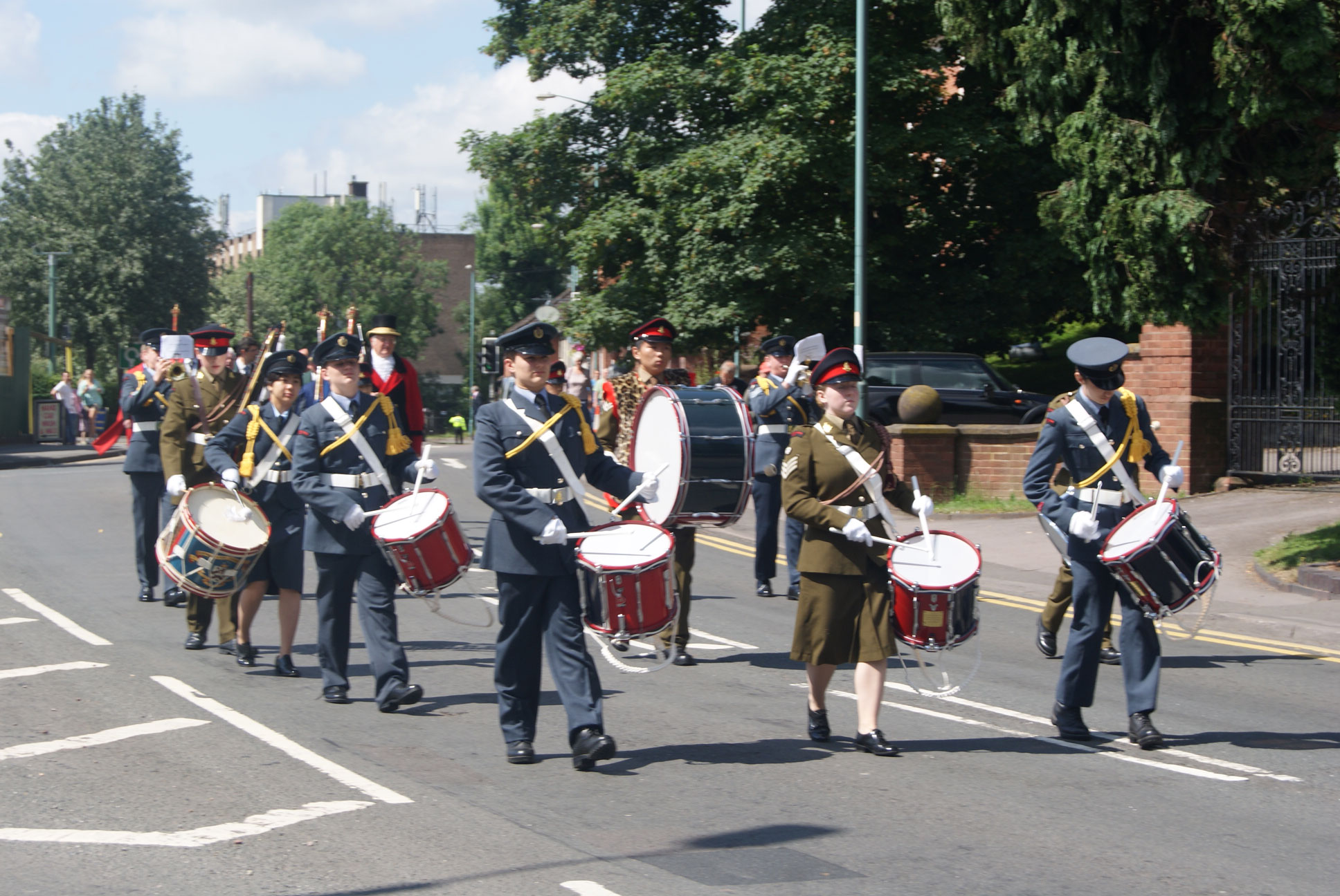 Corps of Drums during the Court Leet Procession, June 2014