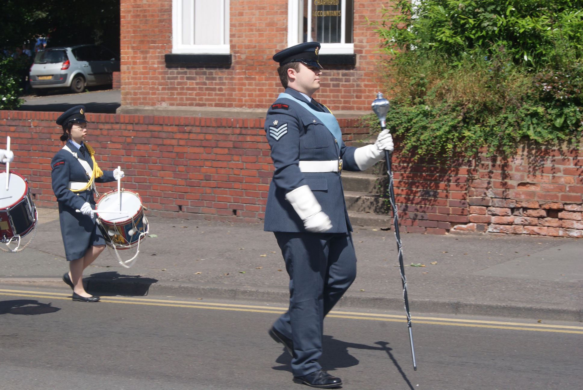 Corps of Drums during the Court Leet Procession, June 2014