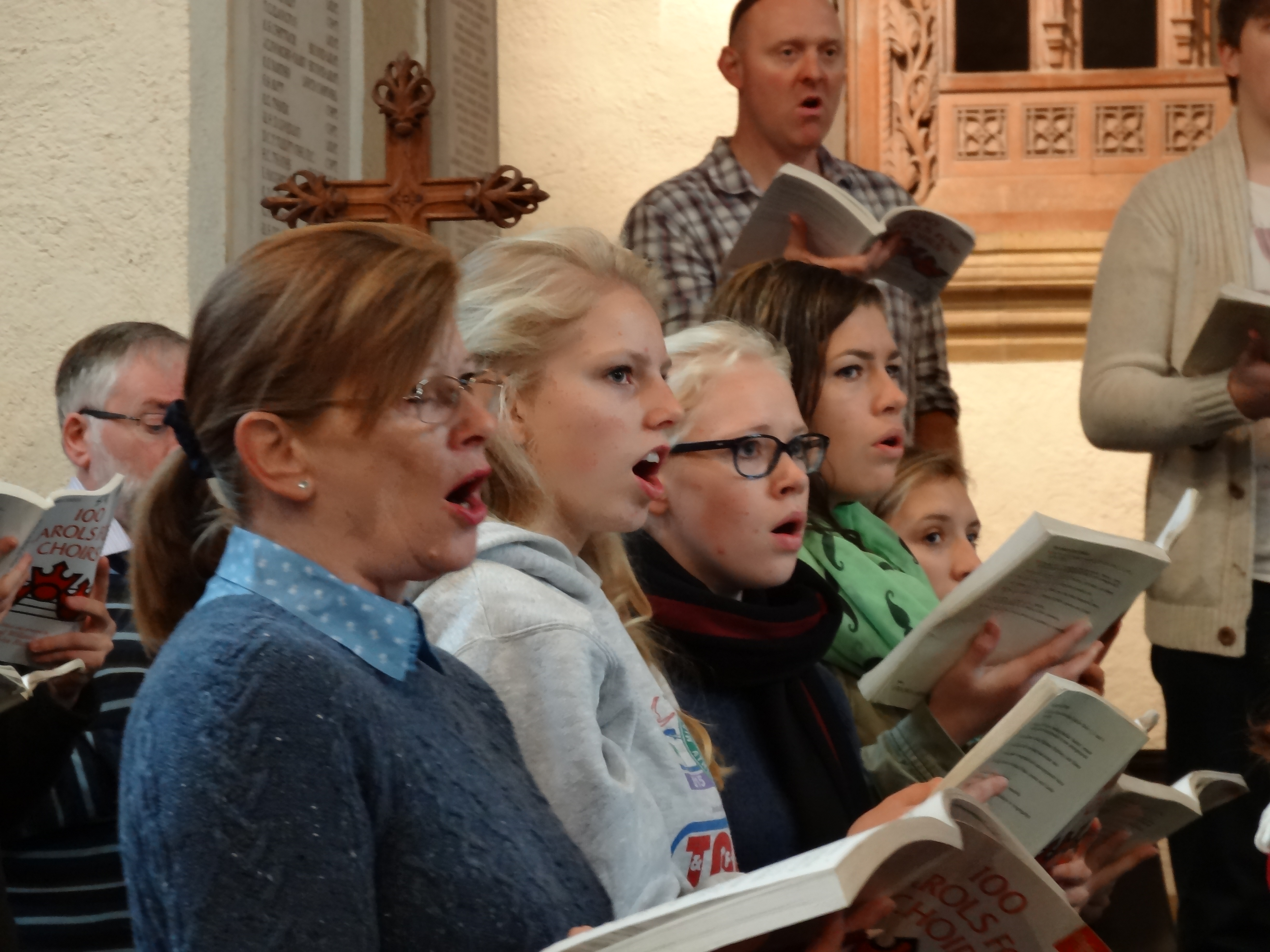 The Senior Choirs recording on Saturday