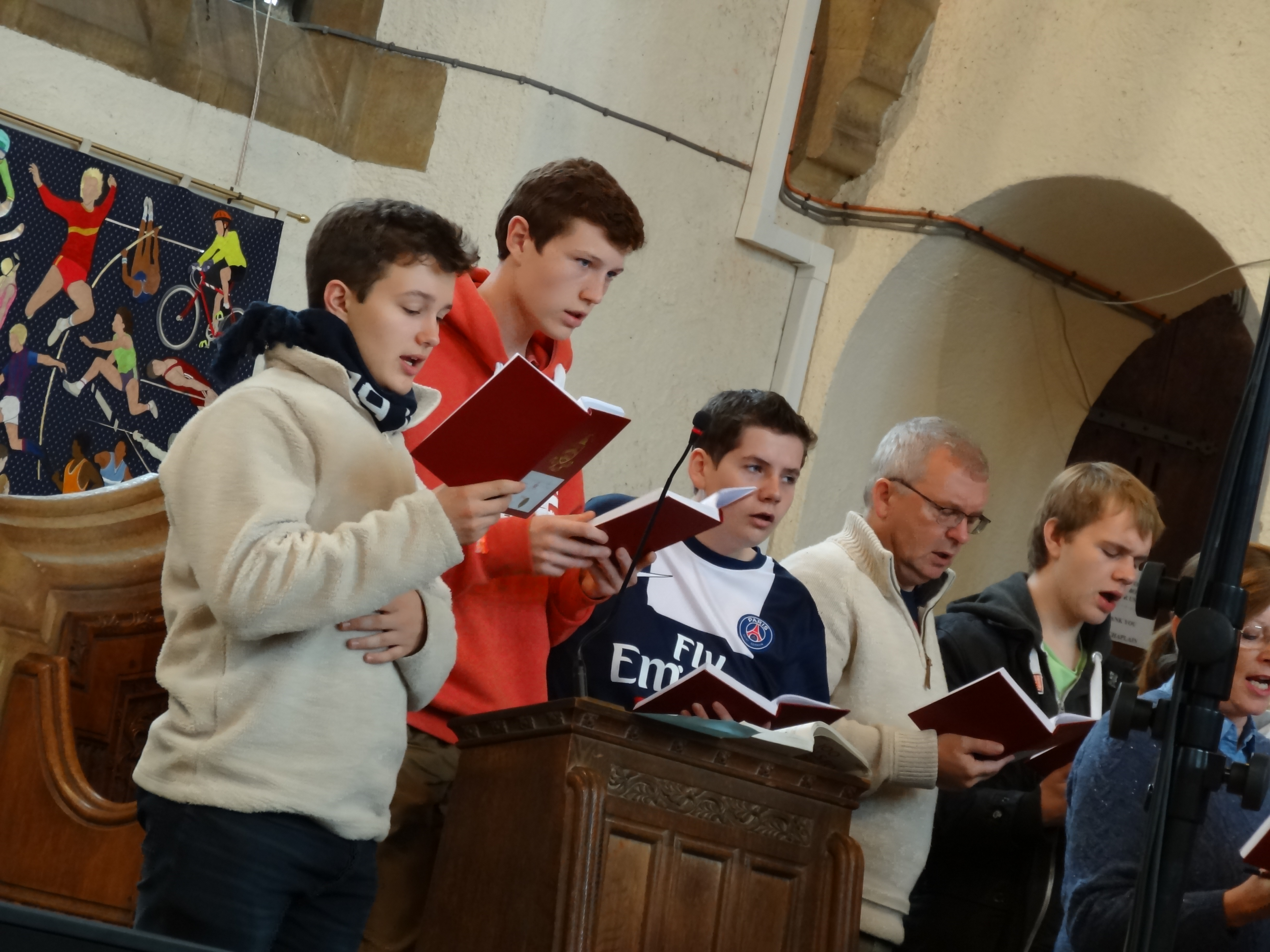 The Senior Choirs recording on Saturday